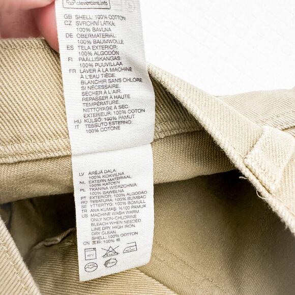 & Other Stories Khaki Cargo Wide Leg Denim Jeans Pants Size 4 - Picture 7 of 10